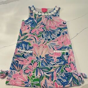 Lilly Pulitzer cotton stretch shift girls shift dress size S